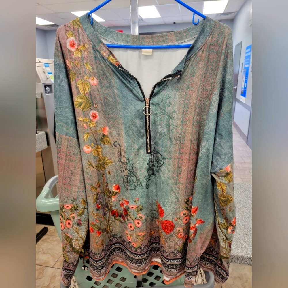 Long-sleeved multicolored shirt 5x